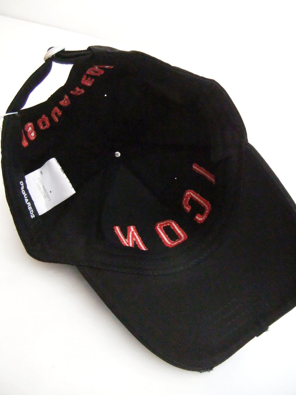 ICON BASEBALL CAP  ロゴ キャップ   S82BC4001 (ブラック×レッド)