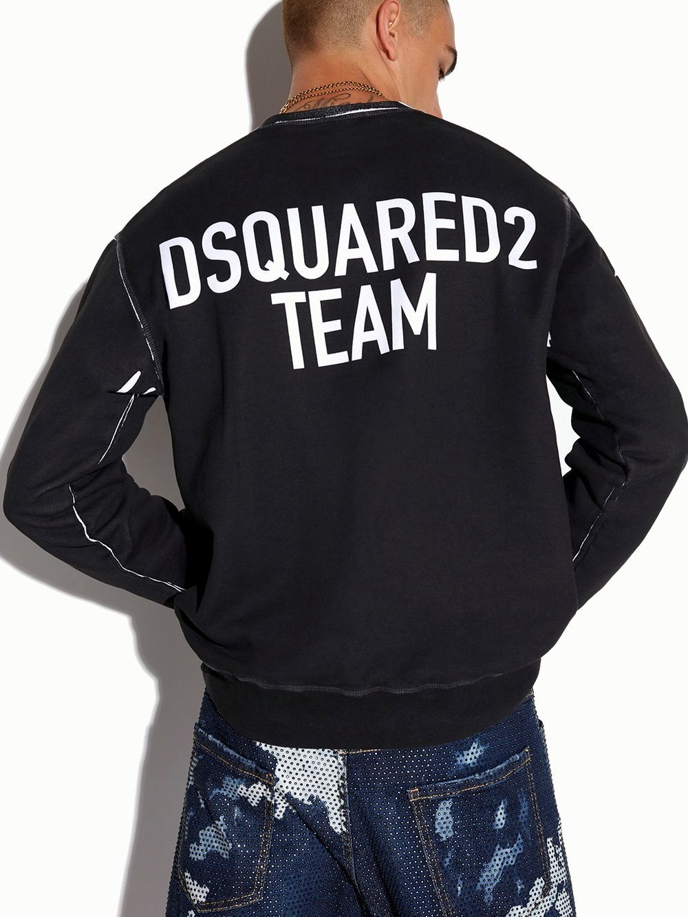 Dsquared2 - D2 TEAM ロゴ スウェットプルオーバー S74GU0518 | 4.444glad