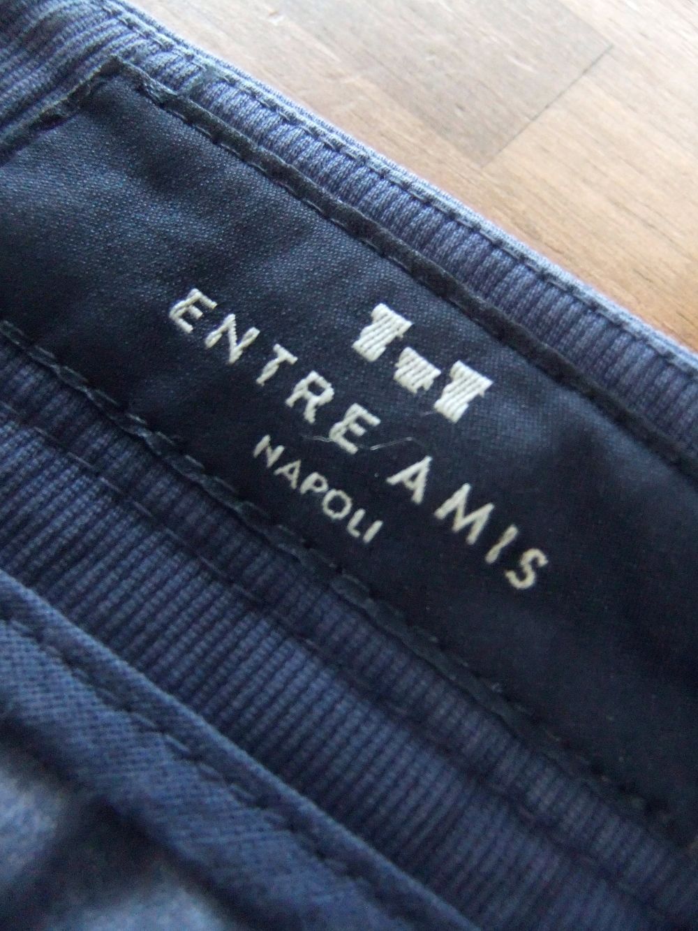 entre amis - GAGA コットンストレッチ ワンプリーツ パンツ