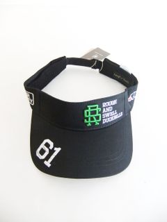 TOUR SUN VISOR (ブラック) ロゴ入り サンバイザー  RSA-23004