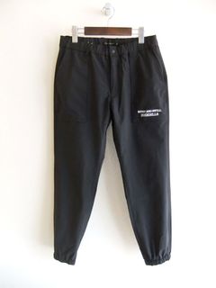 RS EASY PANTS (ブラック) リブ ナイロン 4WAY ストレッチ パンツ   RSM-24271