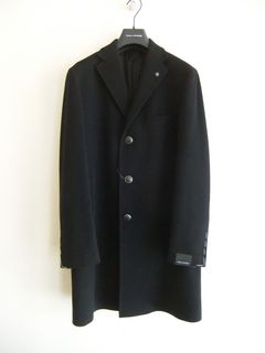 カシミヤ混 3B シングル チェスターコート