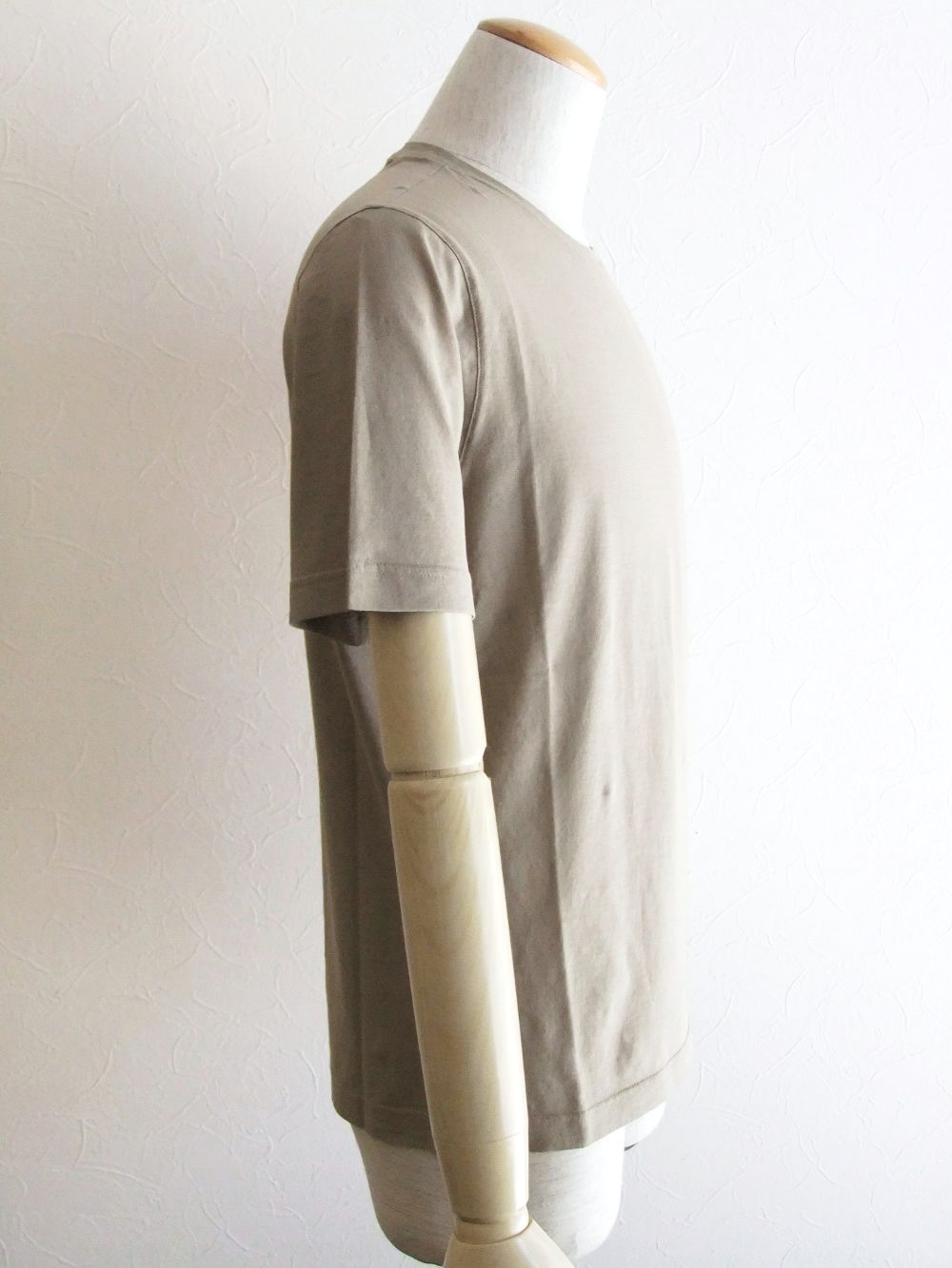 コットン クルーネック Tシャツ ( ベージュ )  TSMC10