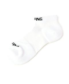MENS CORDURAⓇ SHORT SOCKS （ホワイト） ロゴ ソックス
