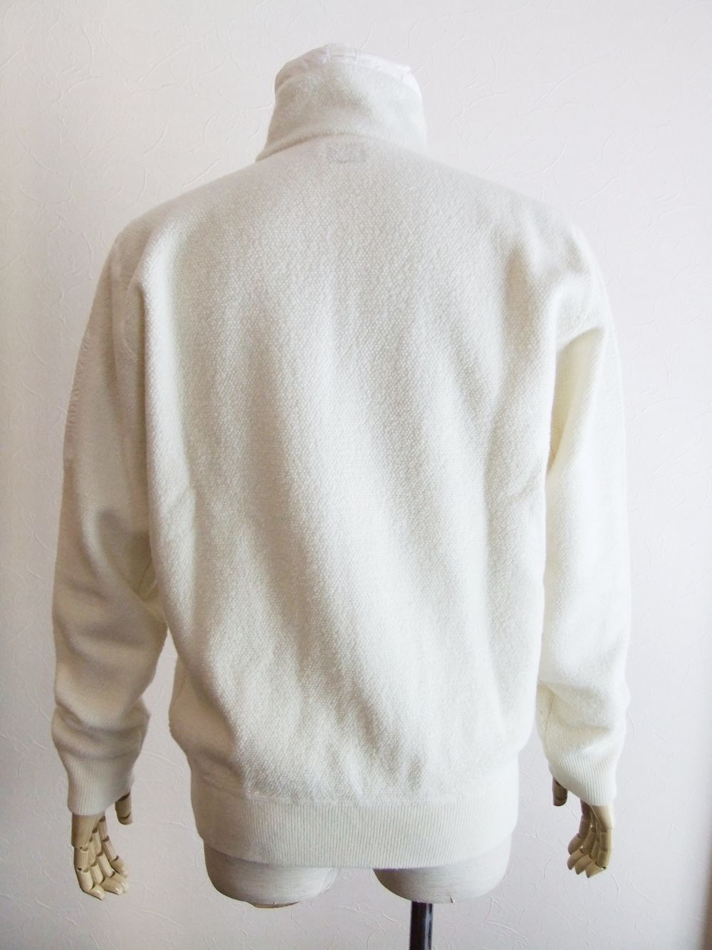 LAMBSWOOL NYLON MIXED ZIPPED JUMPER   スタンドカラー ZIP セーター