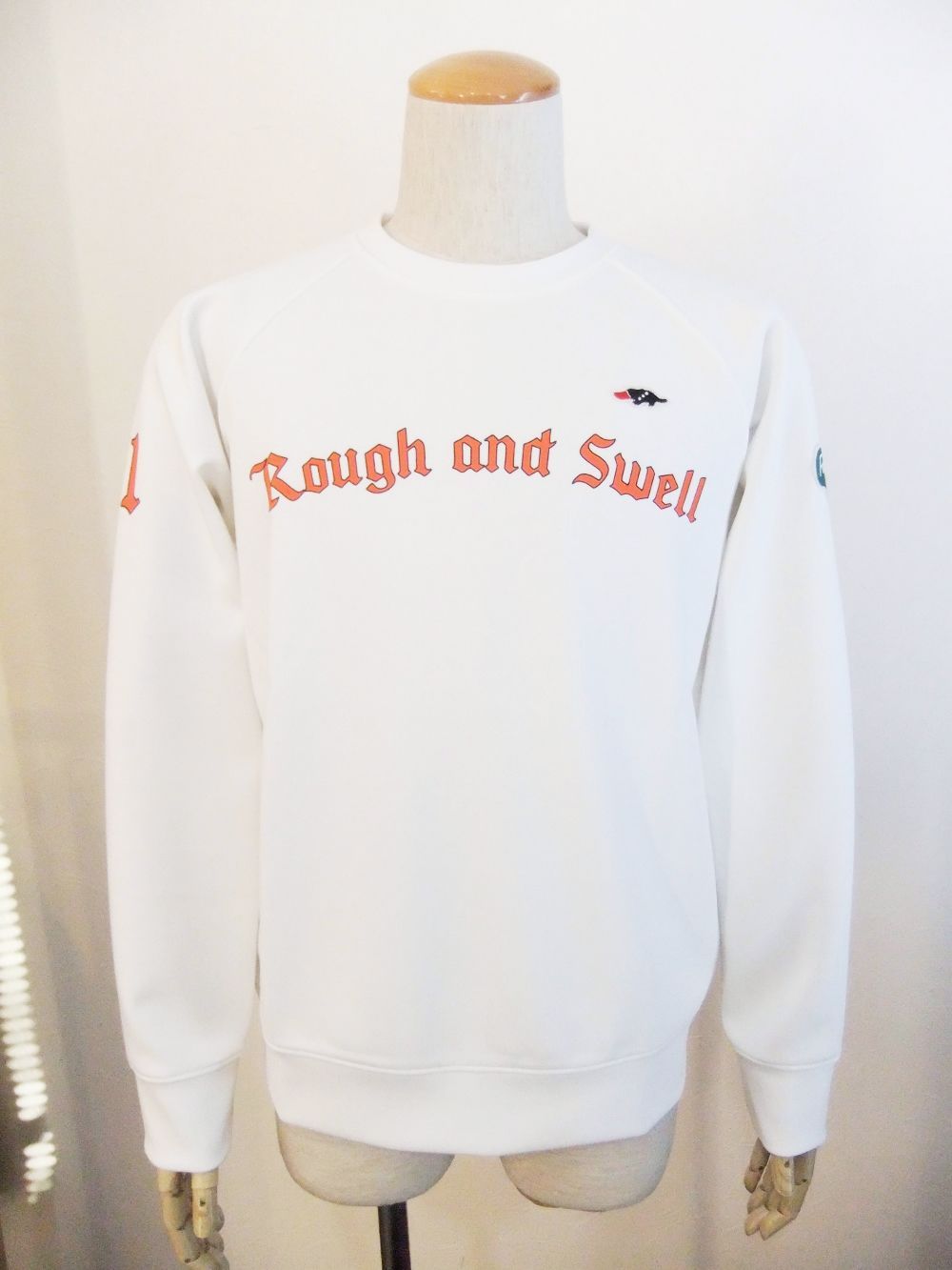 OXFORD SWEAT  ロゴ入りスウェットシャツ (ホワイト)  RSM-22203