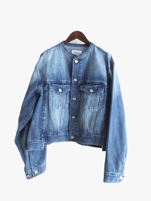 No Collar Denim Jacket  ノーカラー デニム ジャケット   635402