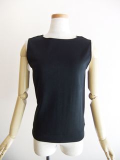【Klassiek】 コットン スリーブレス Tシャツ  K137502M （ブラック）