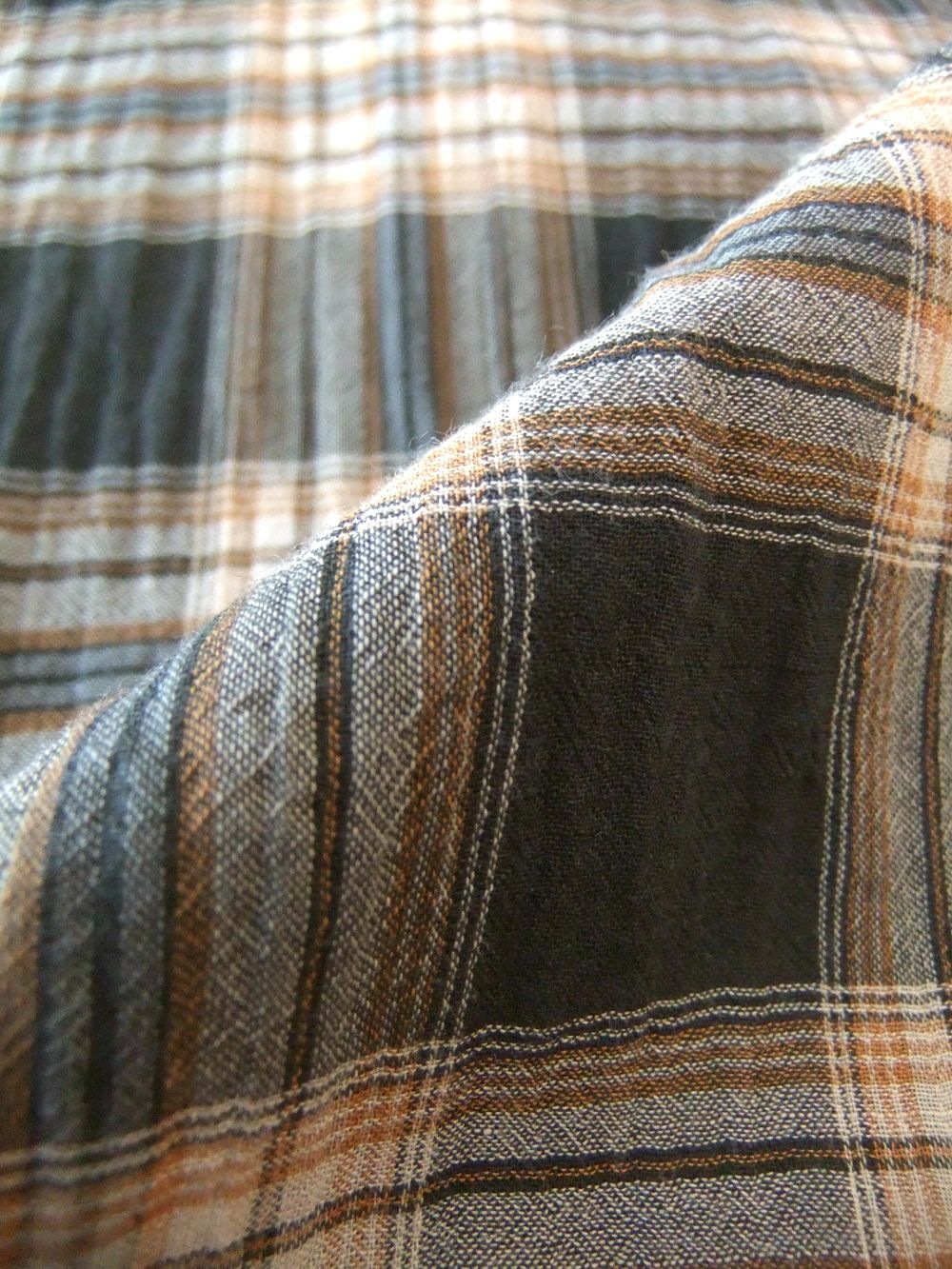 Washer Voile Check Shirt  ウォッシャブル ボイル チェック シャツ   535926
