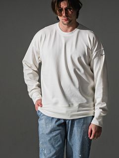 LIGHT BLISTER TRAINER  (ホワイト)   ブリスター ニット トレーナー