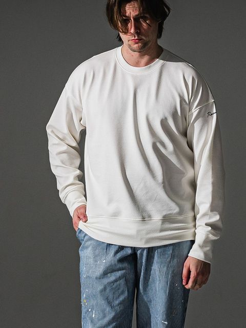 LIGHT BLISTER TRAINER  (ホワイト)   ブリスター ニット トレーナー