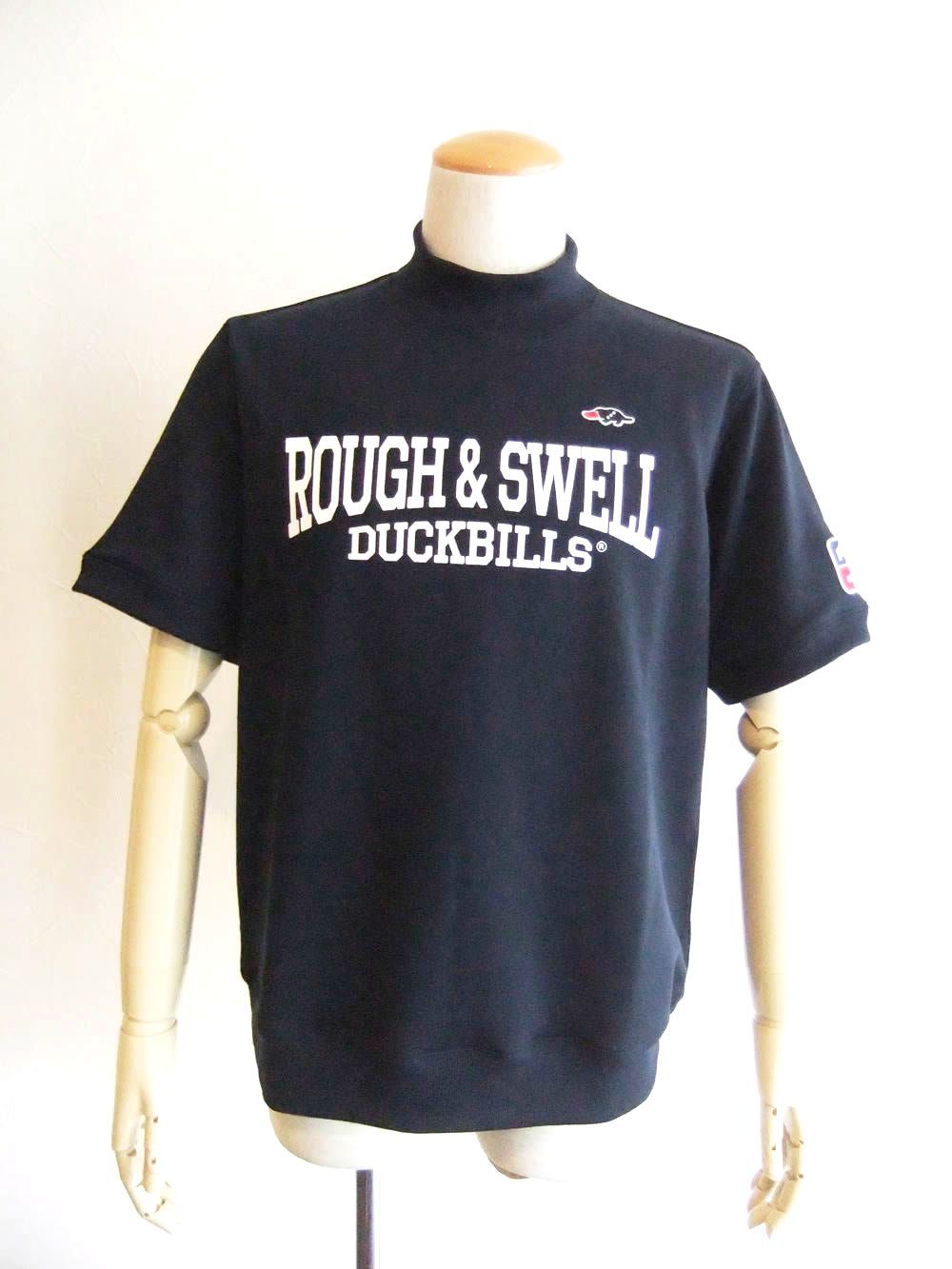 CUDA SWEAT MOCK  ロゴ入り 半袖 モックネック スウェット  (ネイビー) RSM-26039