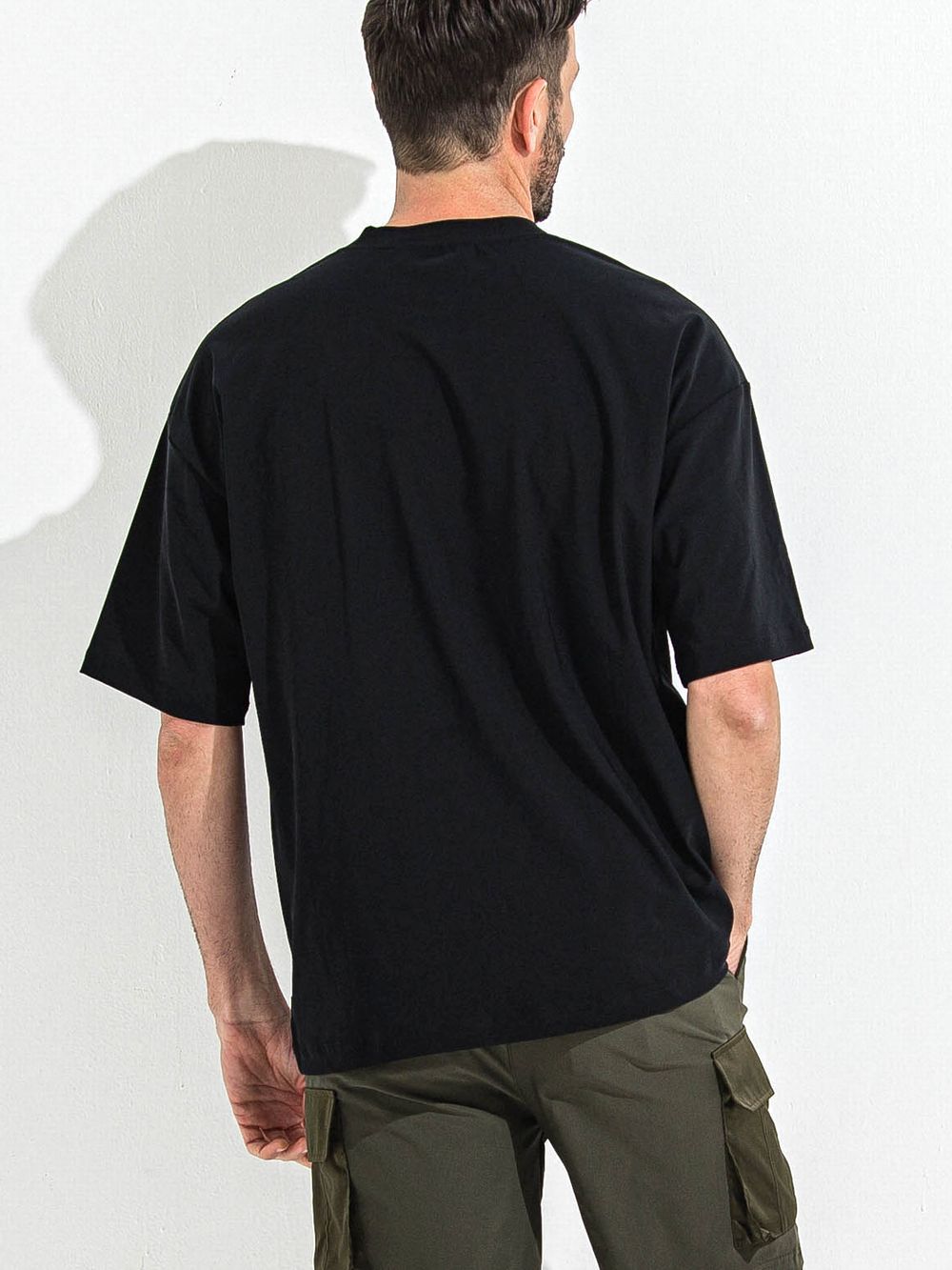 OX JERSEY OVER TEE  (ブラック)   オックス ジャージー オーバーTシャツ