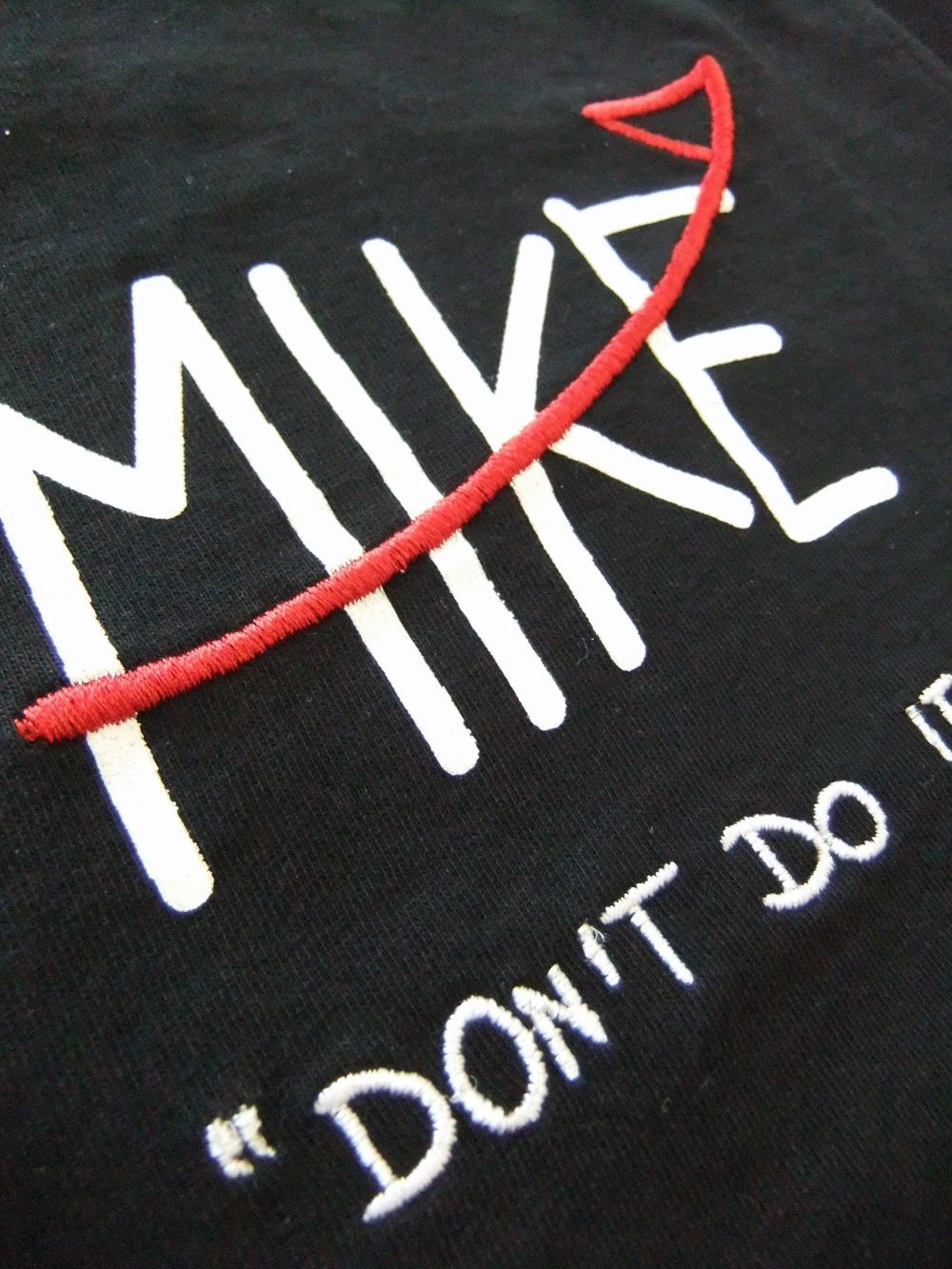 【MIKE don't do it】  (ブラック)  ロゴ プリント Tシャツ