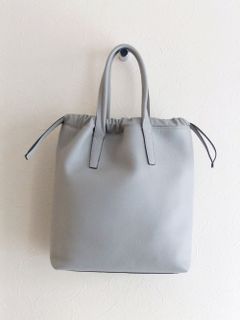 カーフレザー 巾着型 トートバッグ