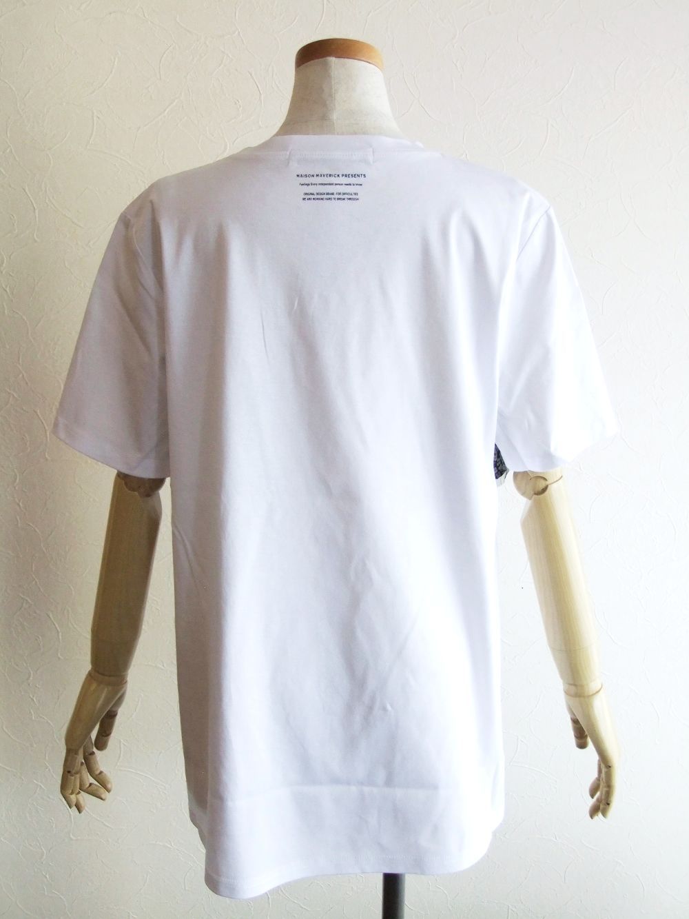 リバティプリント メッシュレースフリル付き フレアー Tシャツ   MM2202