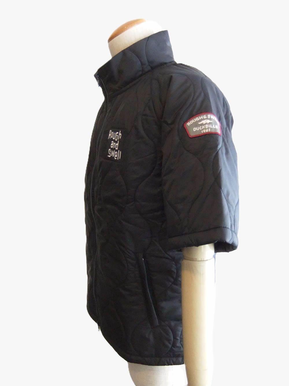 WAVY JACKEY S.S  (ネイビー)  中綿入り 半袖ブルゾン    RSM-26253
