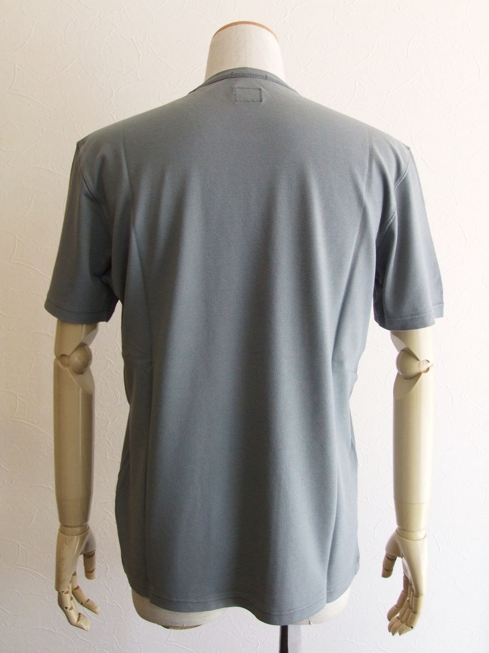 Tacting Piquet Garment Dyed Chest  Logo T-Shirt  スモール ロゴTシャツ  (グレー)