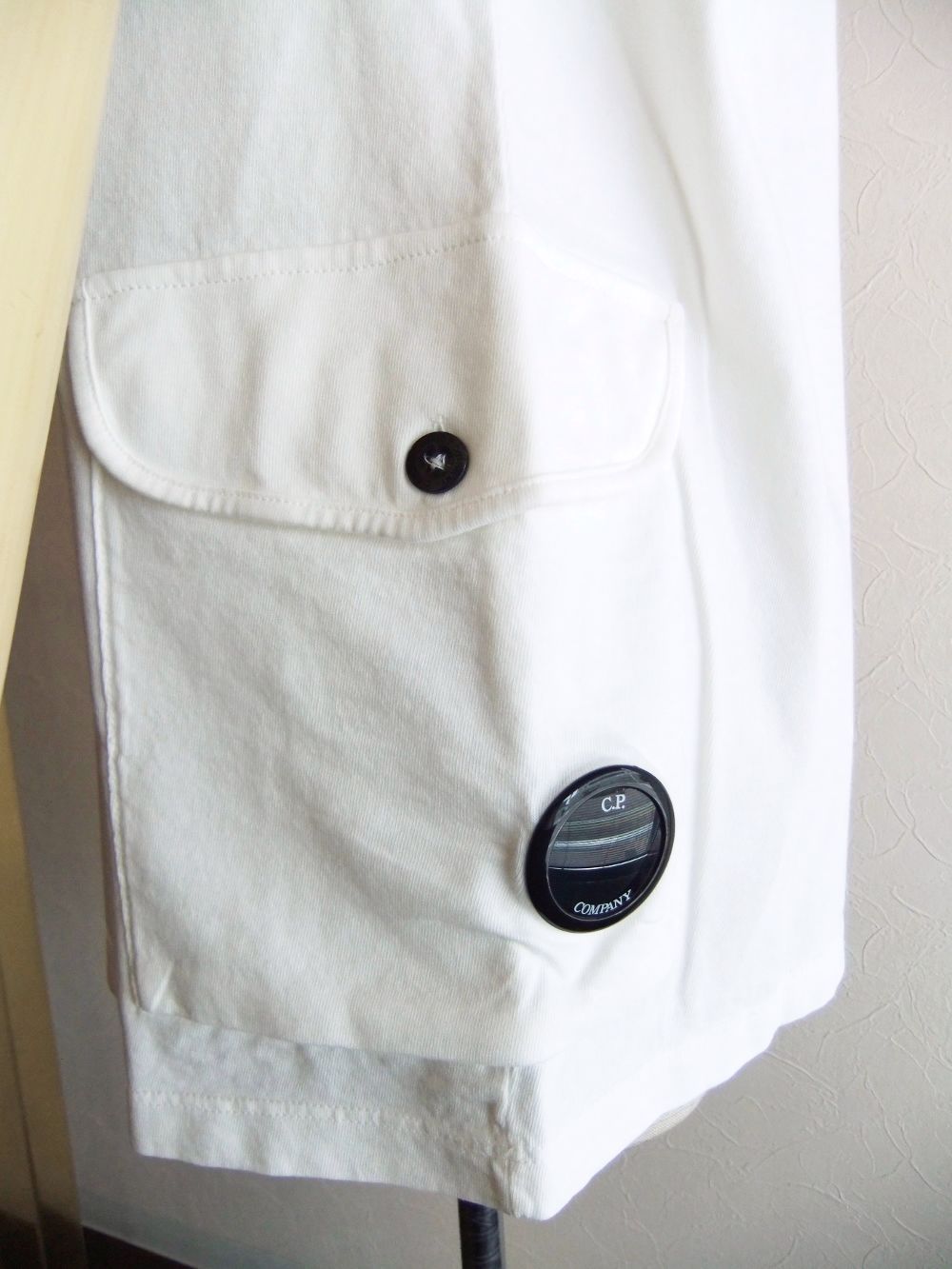 20/1  JERSEY SIDE POCKETS T-SHIRT  （ホワイト）  ポケット付き半袖Tシャツ