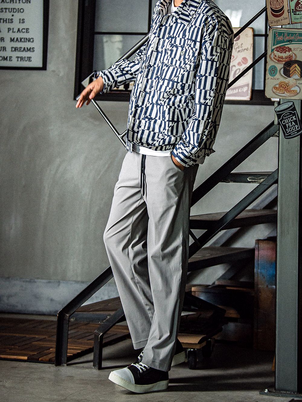CHRIS EASY WIDE PANTS   ワイド イージーパンツ （グレー） RC31-016W
