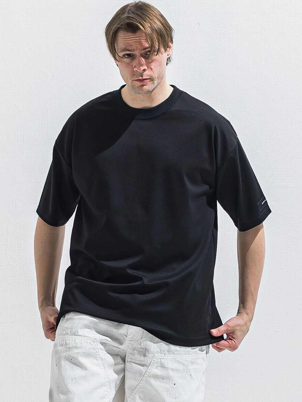 REV MESH OVER TEE  (ブラック)   メッシュ オーバーTシャツ