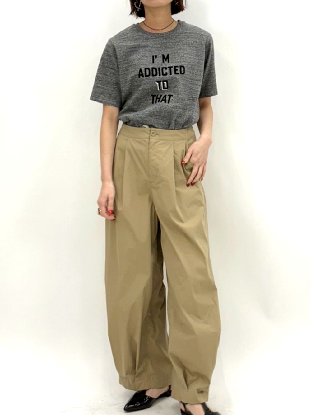FLOCKY LOGO TEE フロッキー ロゴプリント Tシャツ   525950