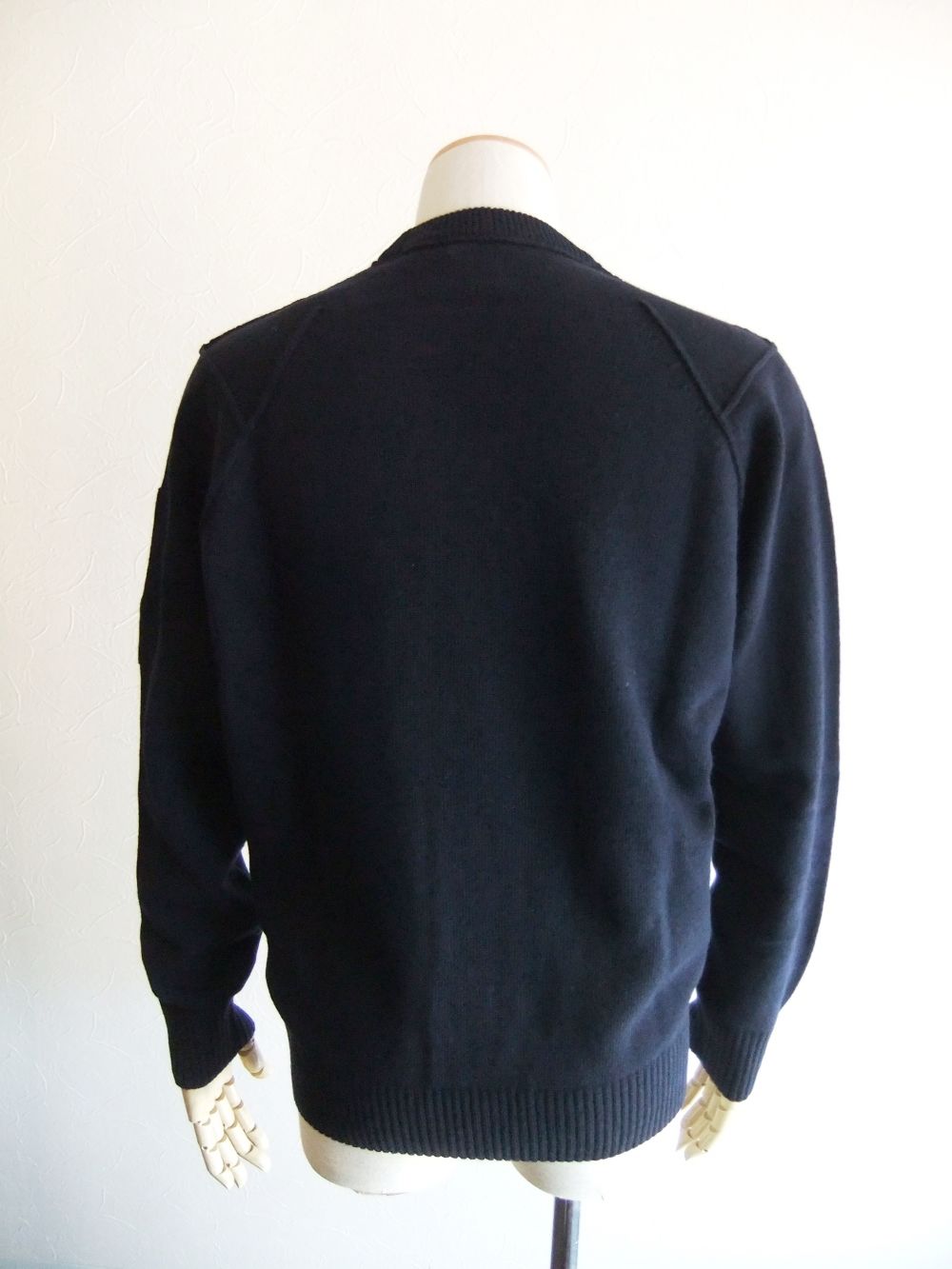 LAMBSWOOL JUMPER  (ネイビー) ラムウール クルーネックセーター