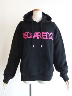 LADIES  DSQUARED2 HOODIE  ロゴプリント スウェットパーカー  S72GU0349