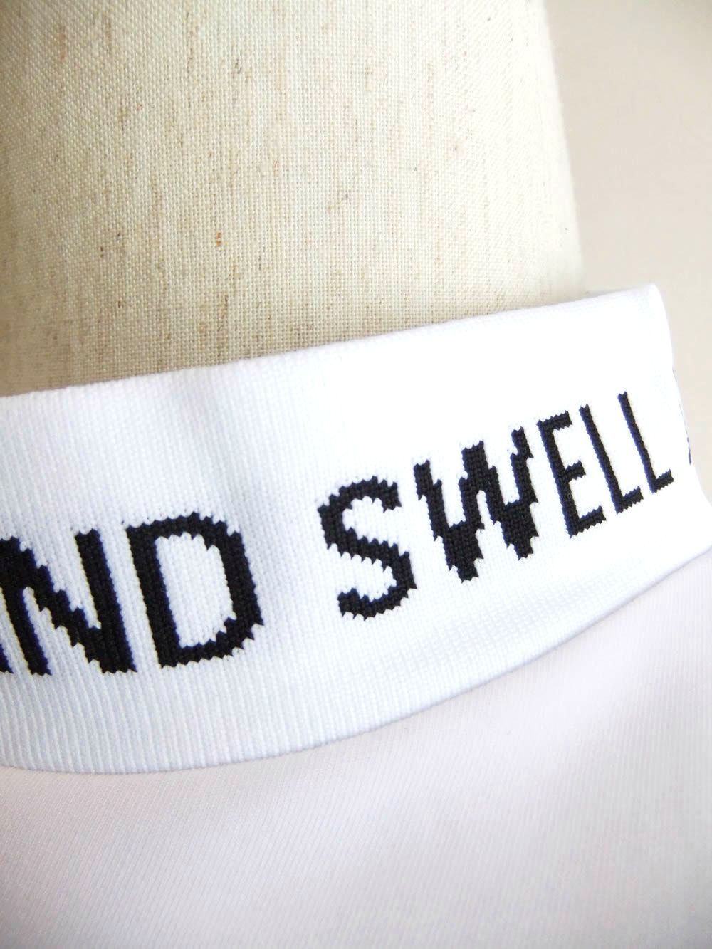 COLLAR LOGO MOCK  (ホワイト)  半袖モックネック ポロシャツ  RSM-26036