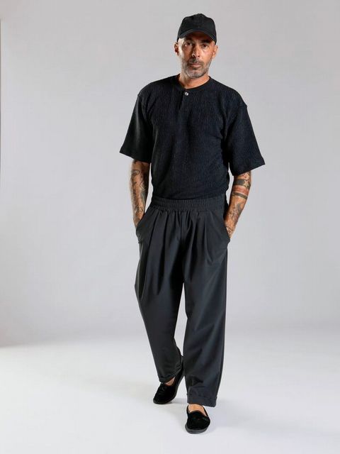 PANTS OVER PINCES COLD  (グレー) ナイロン ストレッチ パンツ