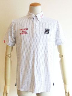 DOTS POLO  (ホワイト)   半袖ポロシャツ