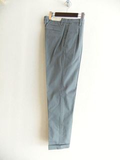 BRIGLIA 1949 BG07  (グレー)  コットンストレッチ ワンプリーツ テーパードパンツ