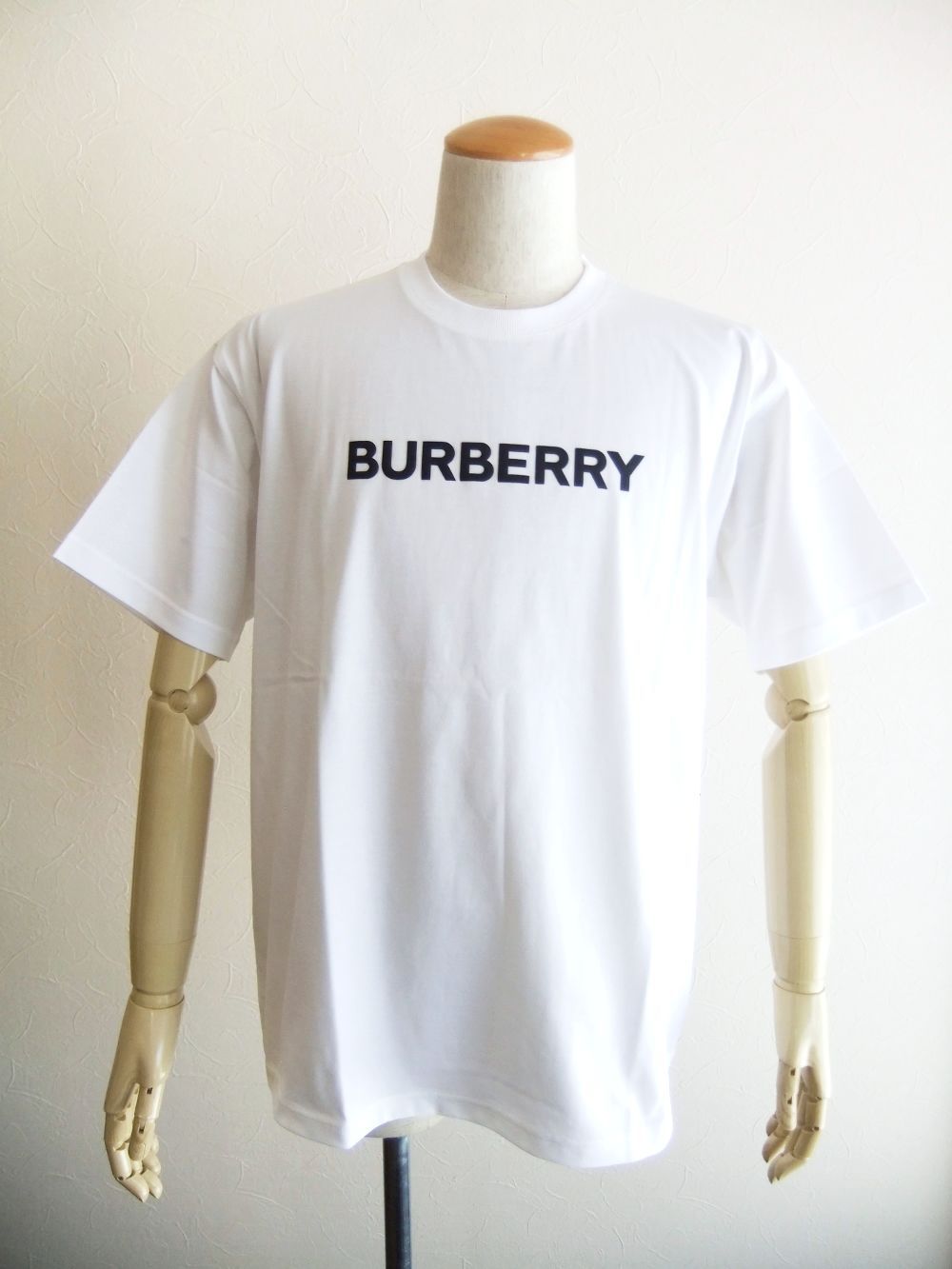 BURBERRY - LOGO COTTON OVERSIZED T-SHIRT （ホワイト） ロゴプリント