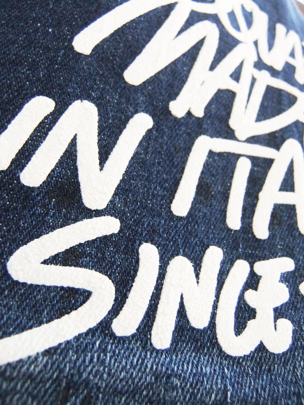 DARK GRAFFITI WASH DENIM JACKET   ペイント デニムジャケット    S74AM1249