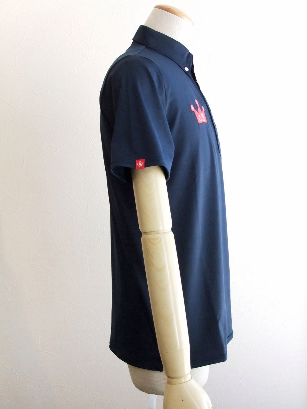 DADS' POLO  (ネイビー)   半袖ポロシャツ