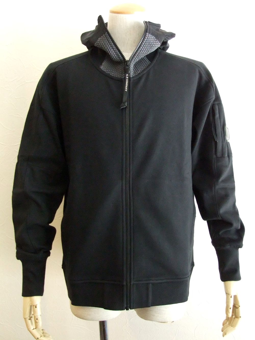 Diagonal Raised Fleece Full Zip Lens Hoodie Zip フーデット"スウェット 09CMSS035A005086W