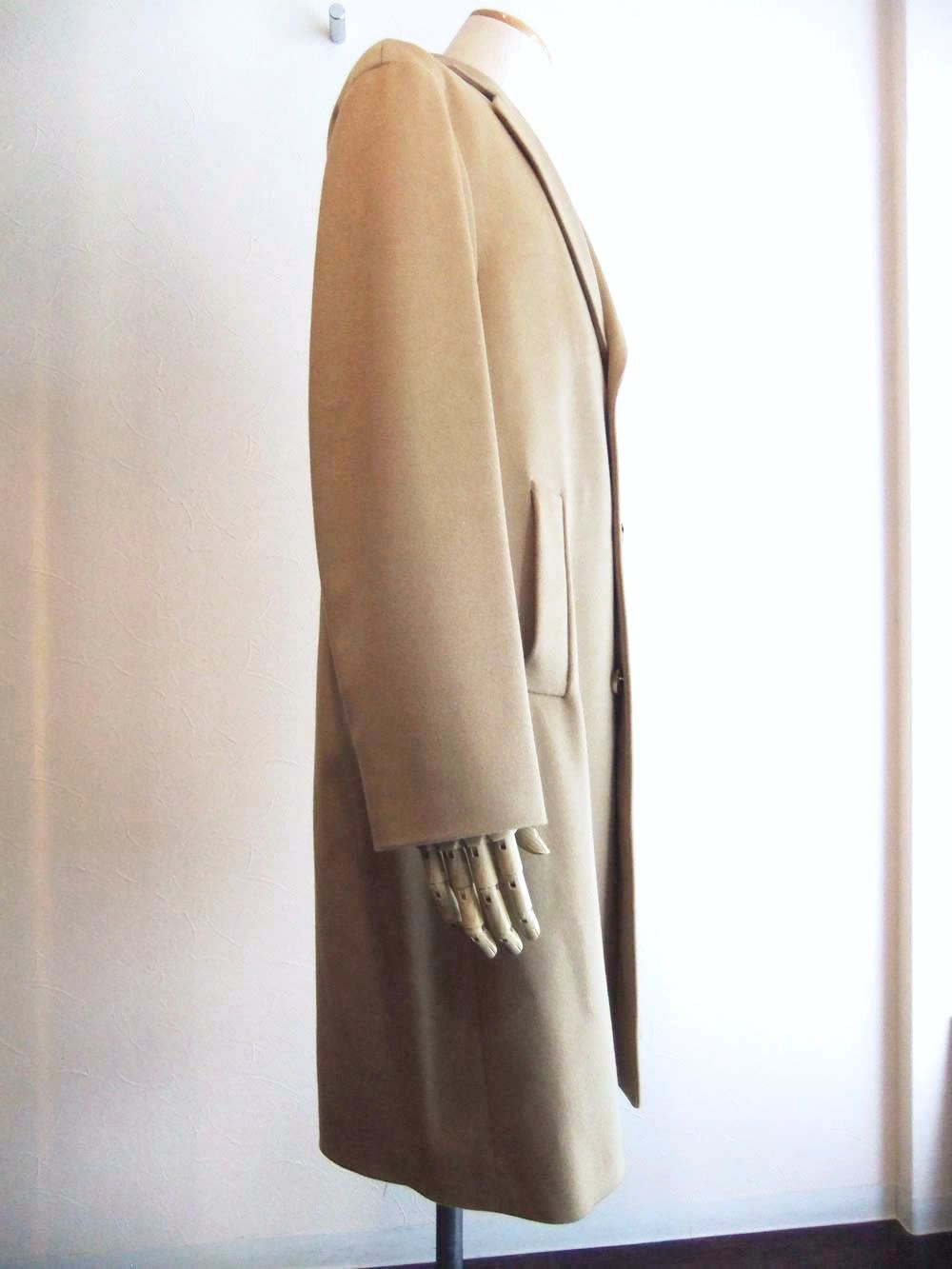 ウール シングル チェスター コート