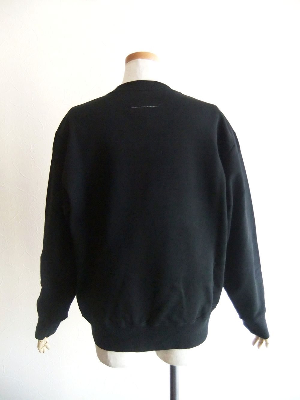 【レディース】MM⑥ Maison Margiela  （ブラック）  ナンバリング スウェット プルオーバ