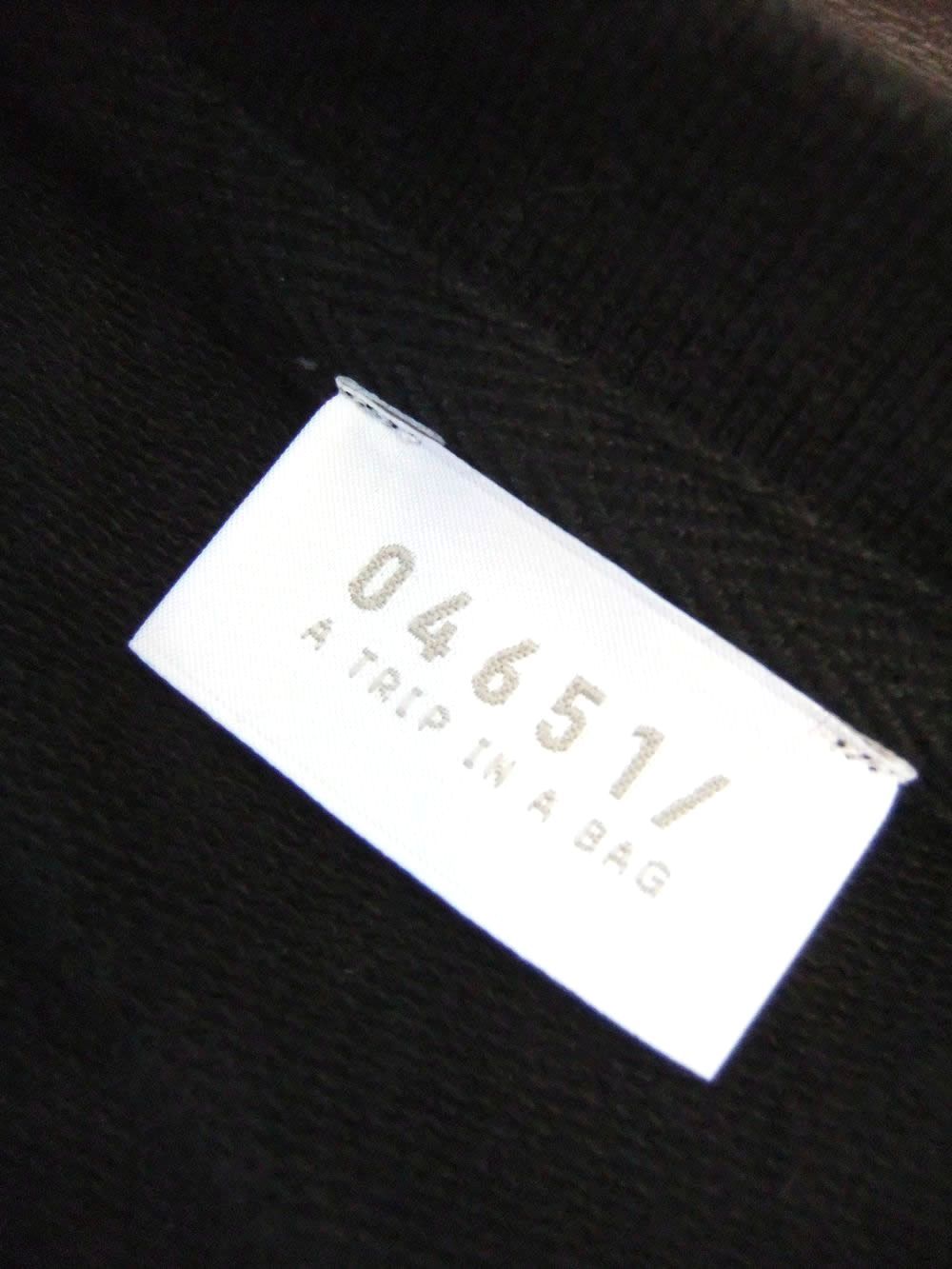 IF TEE  ミニ裏毛 クルーネック 半袖Tシャツ ( ブラック )