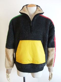 RAIN TEDDY PATCH JACKET   ボアフリース スタンドカラー   S71GU0541