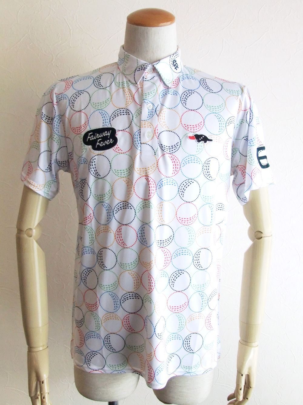 COLOR BALL POLO   カラーボール柄 半袖ポロ  RSM-22015