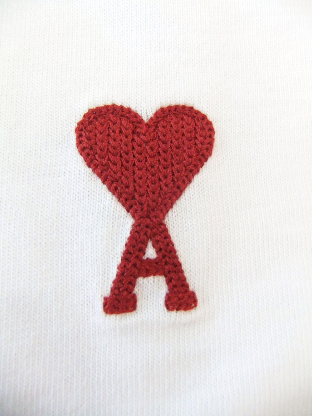 【レディース】 AMI DE COEUR Tシャツ (ホワイト）  ロゴ半袖 Tシャツ