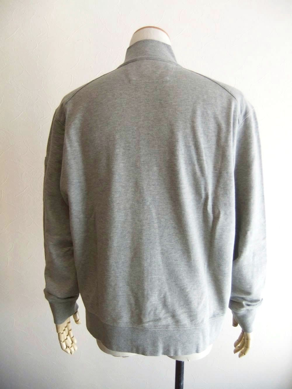 LIGHT FLEECE ZIP LENS SWEATSHIRT  (グレー)  スウェット トラックジャケット