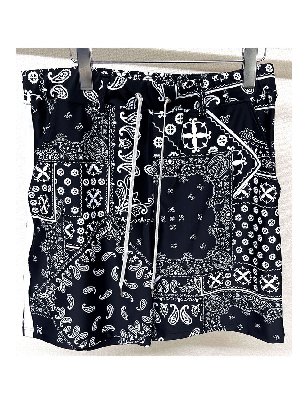 PAISLEY RUSH SHORTS   (ブラック) ラッシュガード ハーフパンツ