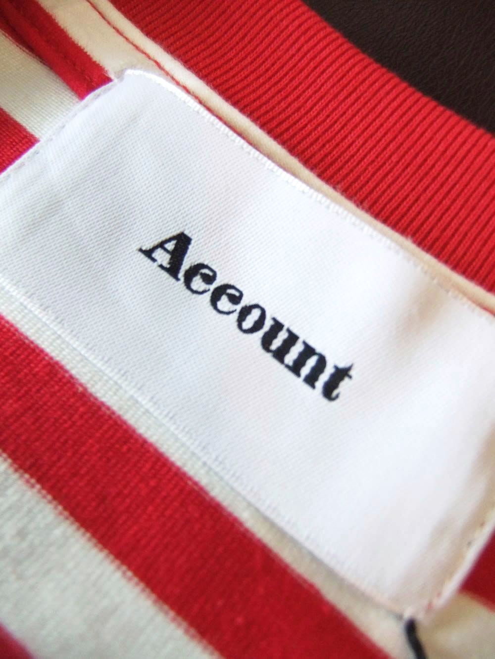 【MICALLE MICALLE Account】 PARIS PEARL BORDER T-SHIRT  (レッド×ホワイト)  パール付き ボーダー T-SHIRT   MAA104TEA