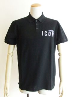 ICON ロゴプリント POLO  ( ブラック ) S79GL0003