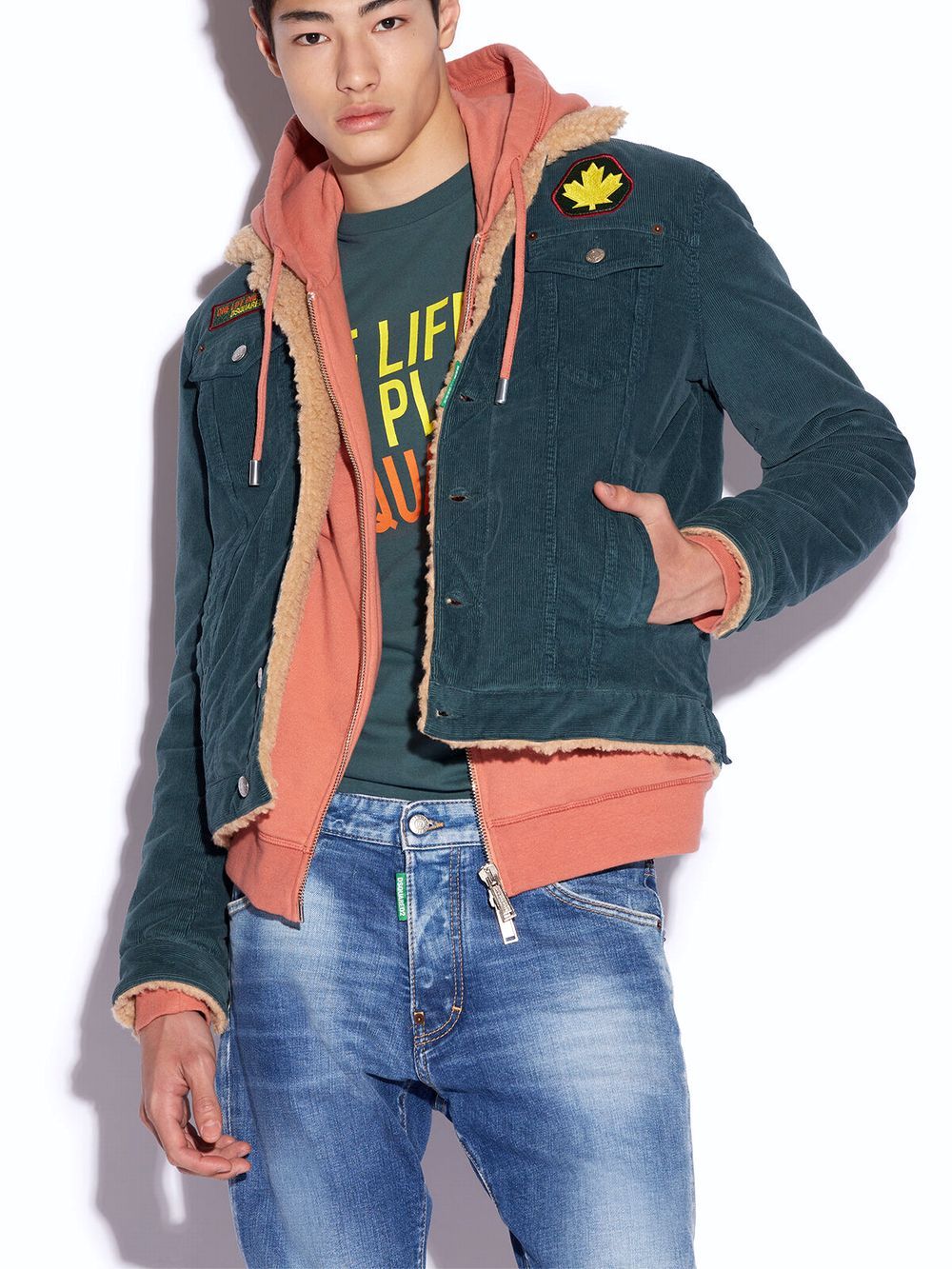 ONE LIFE DAN JEAN JACKET  ボア ジャケット