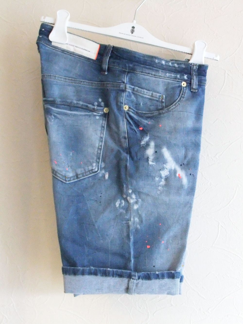ジャージーダメージハーフデニム  BARRET  JERSEY EASY HALF DENIM PANT