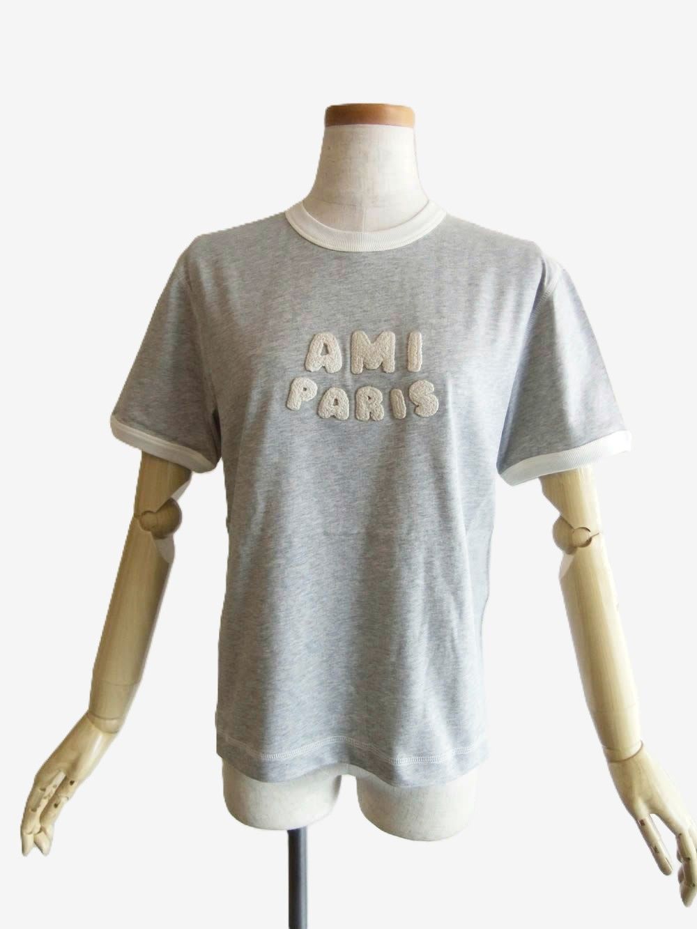 【ユニセックス】AMI DE COEUR Tシャツ  ロゴ パッチ 半袖 Tシャツ