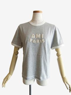 【ユニセックス】AMI DE COEUR Tシャツ  ロゴ パッチ 半袖 Tシャツ
